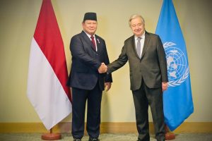 Pertemuan Presiden Republik Indonesia Prabowo Subianto dengan Sekjen PBB António Guterres