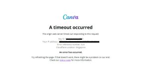 Layanan Canva Down